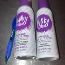 2x Punky Colour Hair Color Spray Panther Purple 3.5 oz Temporary Wash Out