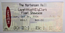 10/24/2004 Lyle Lovett John Hiatt Guy Clark Joe Ely Ticket Stub Bushnell CT