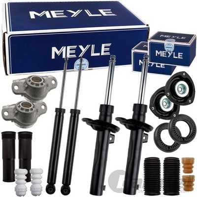 4x MEYLE STOßDÄMPFER Ø55mm DOMLAGER+KIT für VW TOURAN PASSAT B6 B7 3C SUPERB