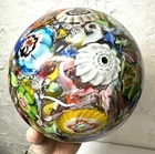 ✨RARE Large 7.5” Vintage Murano Glass Floral Flower & Latice Large Paperweight✨