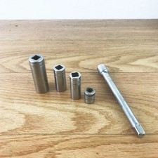 S-K Wayne 5/8", 7/16", 1/2", Socket 1/4" Drive Extension 6 Point USA NOTE OEM