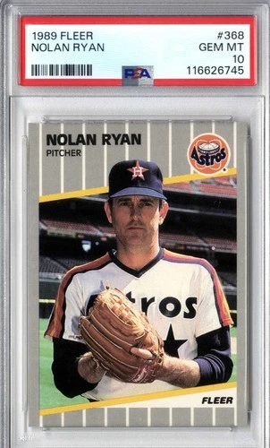 1989 FLEER #368 NOLAN RYAN PSA 10 GEM MT