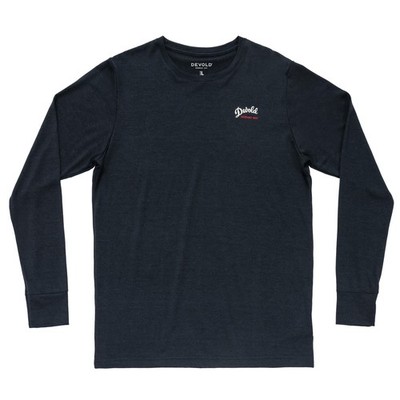 DEVOLD Classic Script LS Man - wärmendes Merinowolle Langarmshirt für Herren