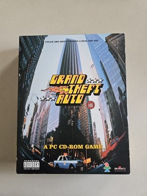 V. GUTER ZUSTAND / 1st Release Grand Theft Auto Big Box PC CD-ROM Spiel Rockstar