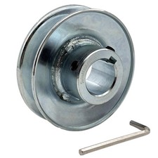 AB350-1 Single Groove Web Sheaves V Belt Pulley 3.5 OD 1 Inch Bore Carbon Steel