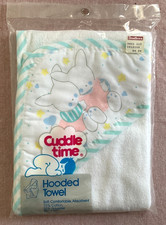 Vintage Cuddle Time Baby Bath Hooded Towel - USA - NIP
