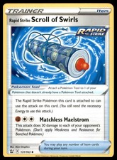 Rapid Strike Scroll of Swirls 131/163 Uncommon Battle Styles Pokemon NM