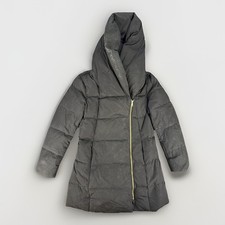 Cole Haan Signature Women's Size M Asymmetrical Zip Down Puffer Coat Black