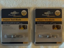 2 BRAND NEW FLUKE NETWORKS IMPACT TOOL 66/110 EverSharp Blades  L K W W  