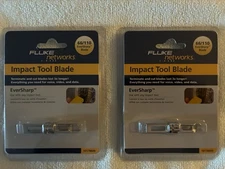 2 BRAND NEW FLUKE NETWORKS IMPACT TOOL 66/110 EverSharp Blades!!! L@@K W@W!!!