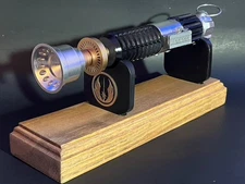 Obi-Wan Kenobi Jedi Lightsaber Replica, Full Size prop with display Stand