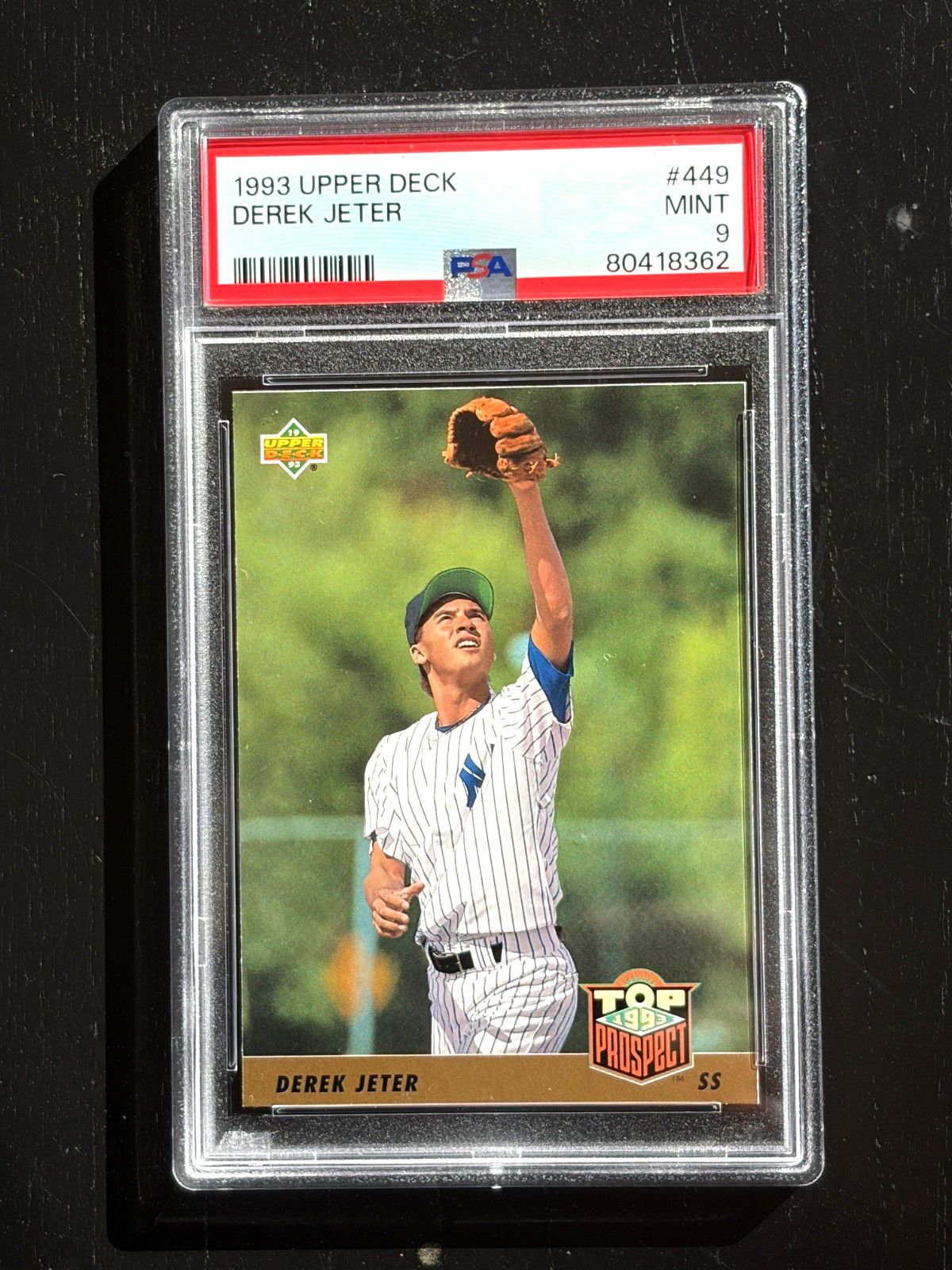 1993 Upper Deck Derek Jeter PSA 9 Rookie RC #449 Yankees