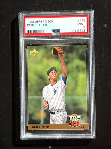 1993 Upper Deck Derek Jeter PSA 9 Rookie RC #449 Yankees