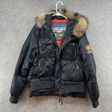 Autentica giacca da passerella uomo Dsquared Fighting Dudes S 52 nera difetti oca*