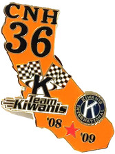 Kiwanis Inter. Dist. Cal-Nev-Ha Div. 36 "Team Kiwanis" 2008-09 Lapel Pin