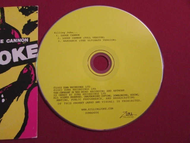 KILLING JOKE LOOSE CANNON 2003 CD SINGLE 2 VERSIONS+WARDANCE DAVE GROHL VG+ OOP Foto 2 de 4