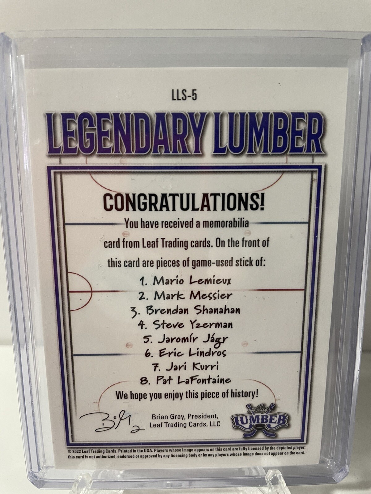 202122 Leaf Lumber Legendary Lumber Platinum /12 LLS5 eBay