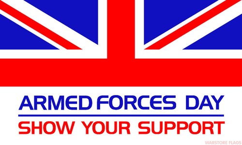 ARMED FORCES DAY 18" X 12" FLAG boats treehouses military army navy raf british - 第 1/1 張圖片