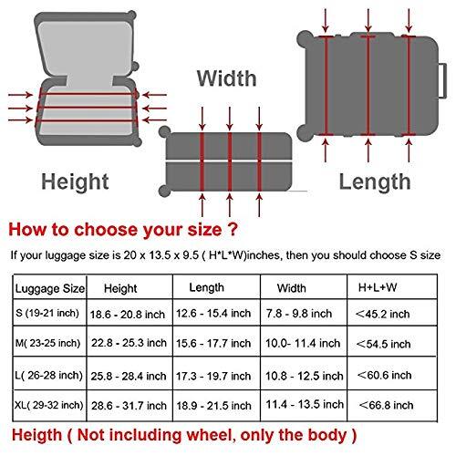 Violet 26-28" Elastic Luggage Cover Washable Anti-Scratch Suitcase Protector - Picture 6 of 6
