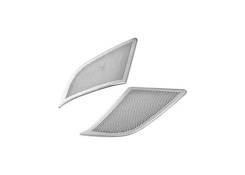 Cubierta del panel de altavoces puerta trasera plateada titanio titanio 2 piezas apta para Cadillac CT6 2016-2020 - Imagen 7 de 7