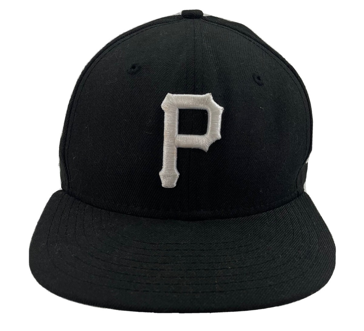 Pittsburgh Pirates Hat Cap 7-1/8 Black Fitted MLB New Era 59Fifty