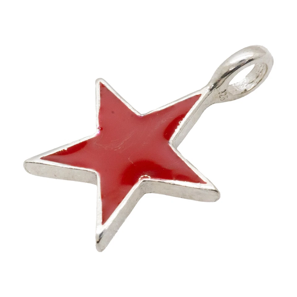 Pendentif Étoile En Argent 925 Et Émail Biker Communiste CHE GUEVARA Pentagramme - Photo 3/4