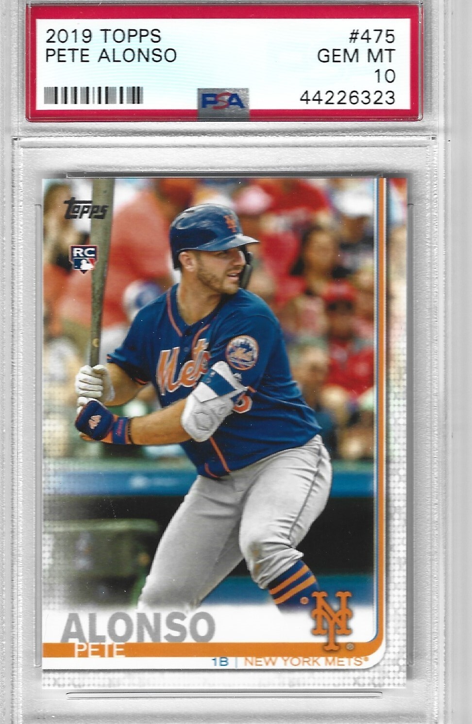 2019 Topps Pete Alonso #475 New York Mets PSA 10