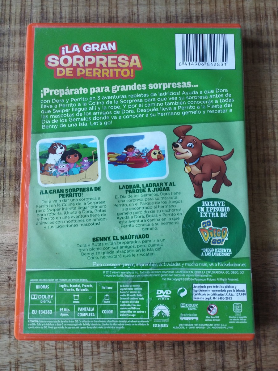 Dora the Explorer The Great Surprise de Puppy - DVD Reg 2 Spanish