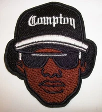 Eazy-E~Compton~Hip Hop~Rap~Embroidered Patch~3 3/8" x 2 7/8"~Iron Sew On