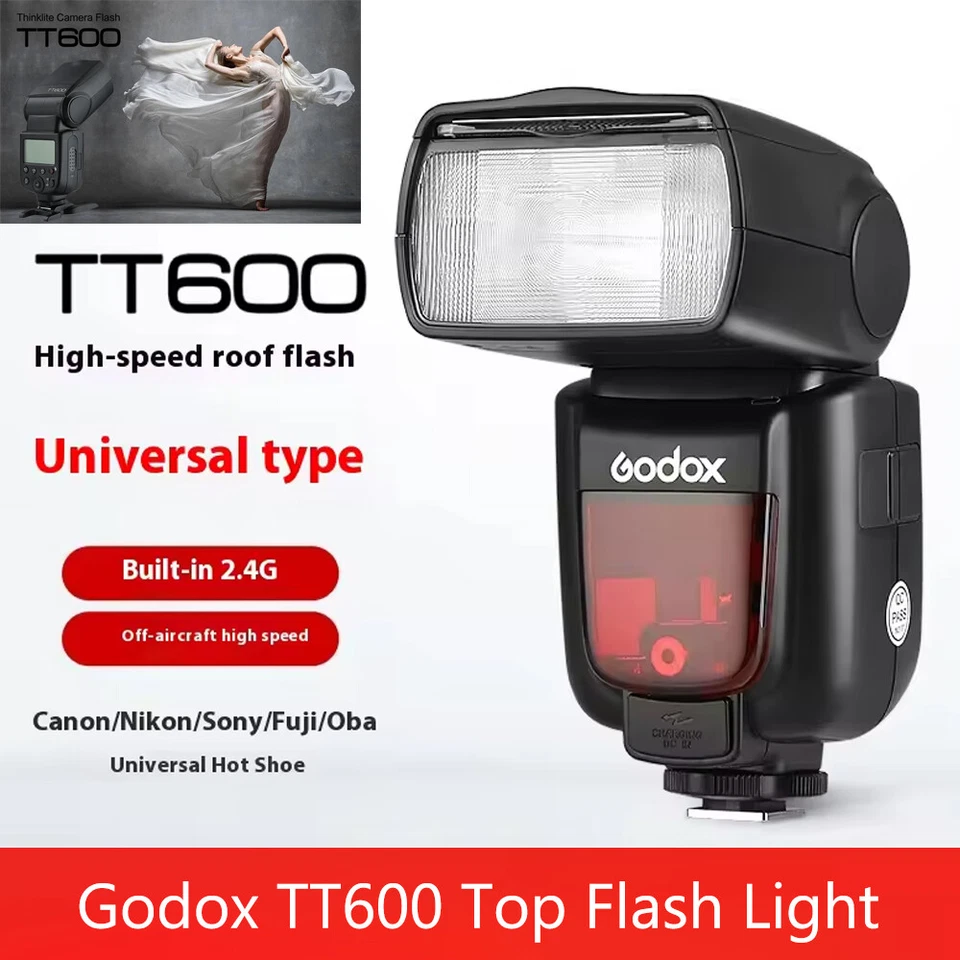 US Godox TT600 2.4G Wireless Flash Speedlite for Canon Nikon Sony Pentax Olympus - Image 2 of 4