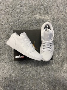 Nike Air Jordan 1 Low Triple Blanco UK 5 EU 38 | eBay