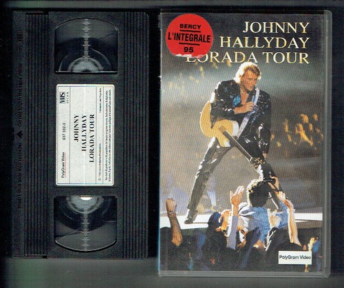 Johnny Hallyday K7 Video VHS Secam Lorada Tour Bercy 95