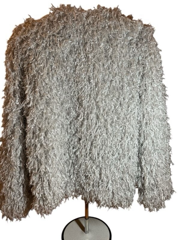 Basic gray and silver glitter shimmer jacket size… - image 4