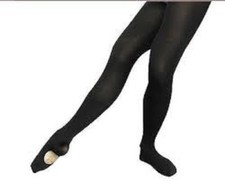Leo's Supplex Convertible Tights, 414-21, Black, Child Small