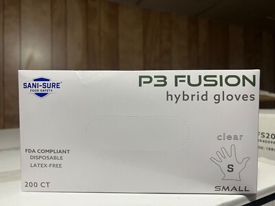 food safe gloves, hybrid gloves p3 thermoplastic elastomer (TPE) construction. 