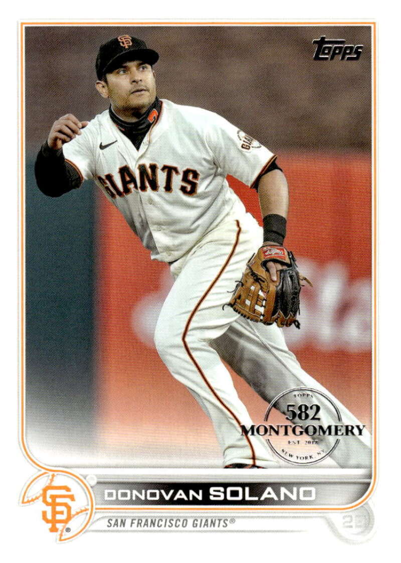 Donovan Solano 2022 Topps 582 Montgomery Parallel #426 MLB Giants ID:104541
