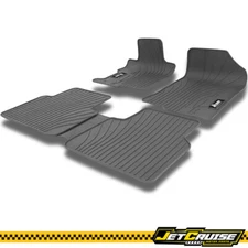 Fits 08-12 Honda Accord Sedan Floor Mats All Weather Latex Gray Grey Carpets 5PC