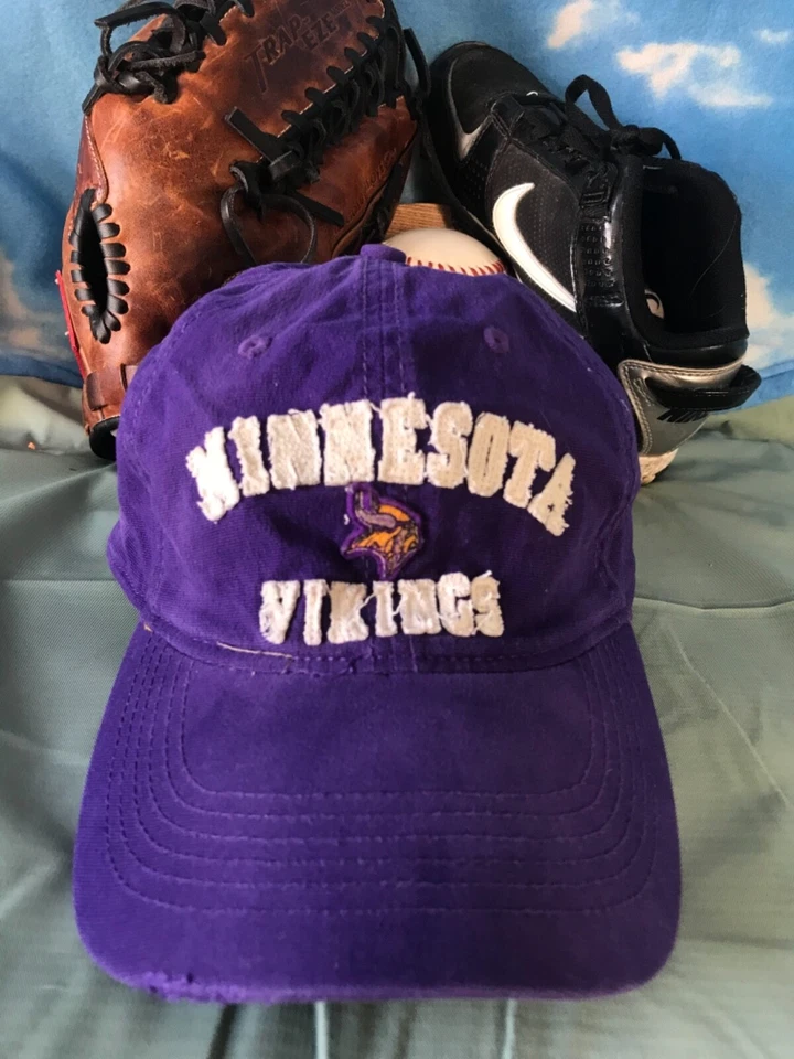 Minnesota Vikings Sombrero Reebok Team Grande XL DistressedFlex Fit Gorra Ajustada H23 Foto 2 de 4