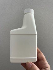 336 NEW HDPE Plastic Bottles w/ White Foam Lined Ribbed Plastic Cap 8 oz