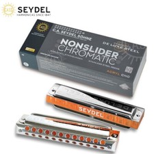 Seydel NONSLIDER Stainless Steel Key of D Chromatic Harmonica 54481D