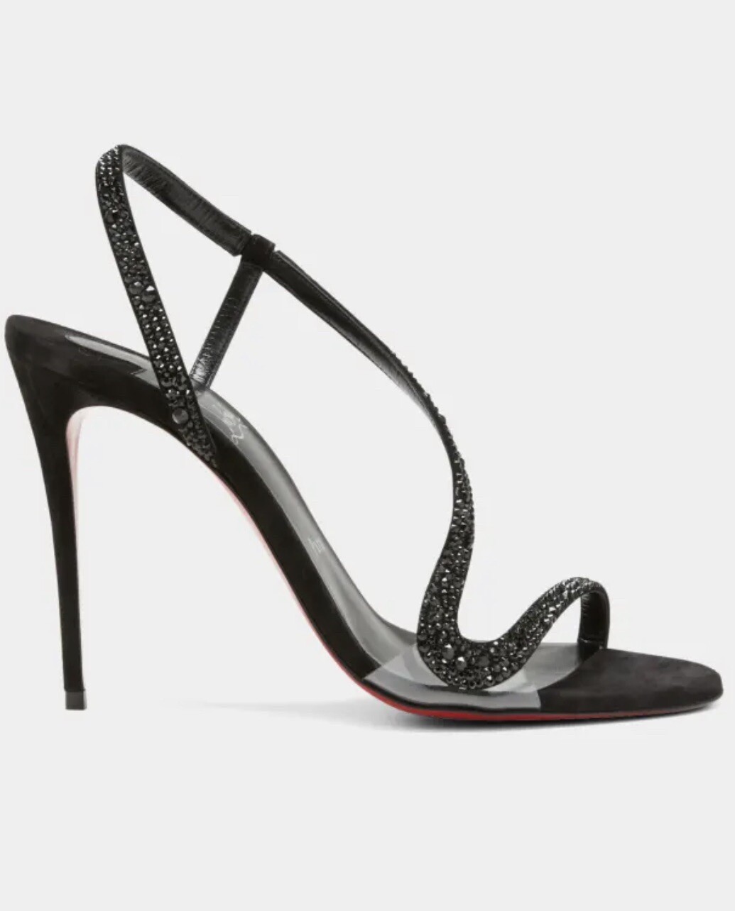 christian louboutin rosalie patent red sole stiletto sandals
