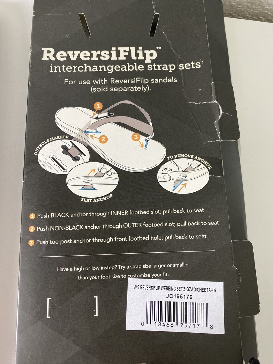 Chaco Reversiflip Interchangeable Strap Sets Size 6 Lot Of 2 New
