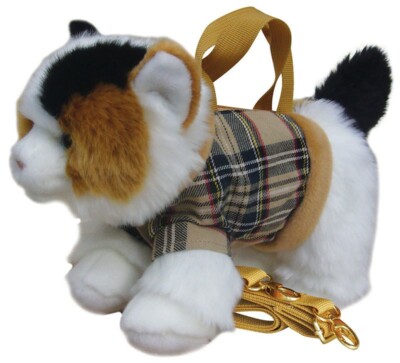 Schildkrötenschale Katzentasche KÄTZCHEN Plüschkatze Handtasche Mädchen Neuheit Handtaschen Katzentaschen