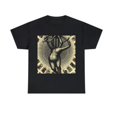 Scary Dark Fantasy Horror Art T Shirt Halloween Death Metal Disturbed Streetwear