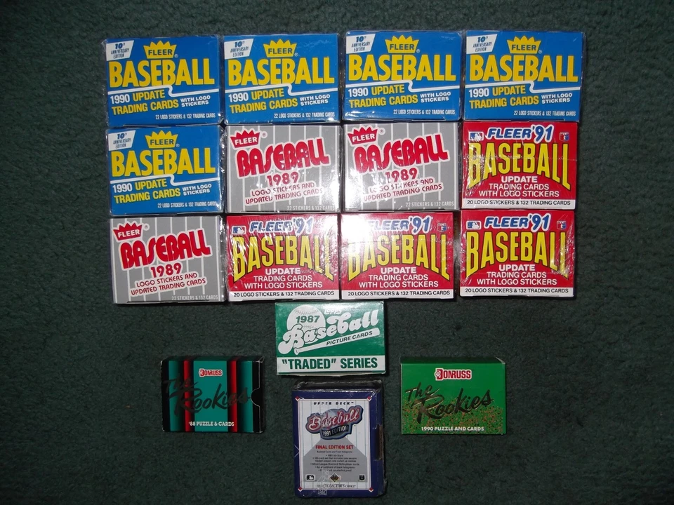 JUEGO SELLADO DE FÁBRICA LOTE - TOPPS INTERCAMBIADOS, CUBIERTA SUPERIOR FE, DONRUS ROOKIES, ACTUALIZACIÓN FLEER Foto 2 de 2