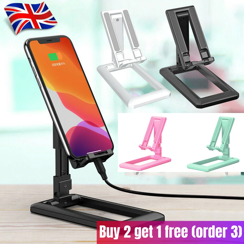 Portable Mobile Phone Stand Desktop Holder Reading Desk Mount For