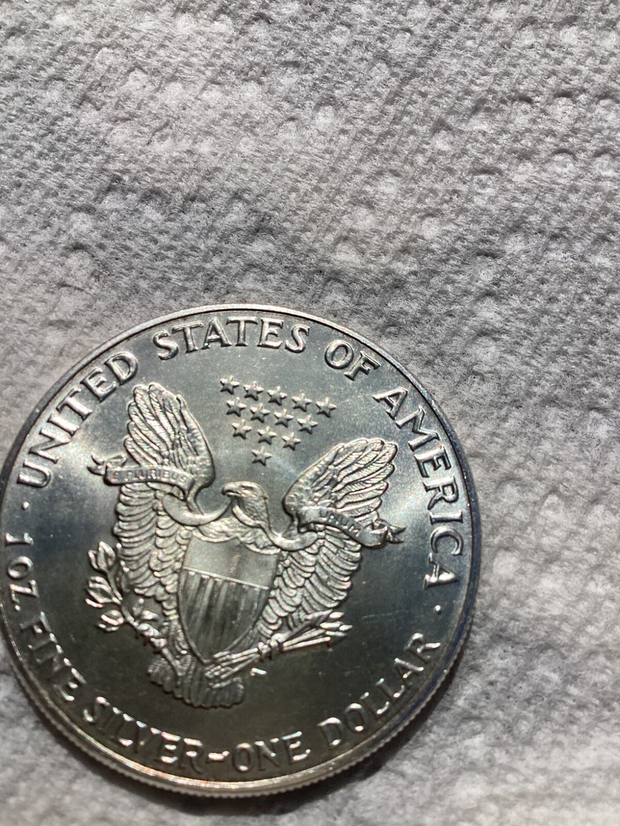 1987 Walking Liberty 1oz Silver Dollar No mint mark Uncirculated