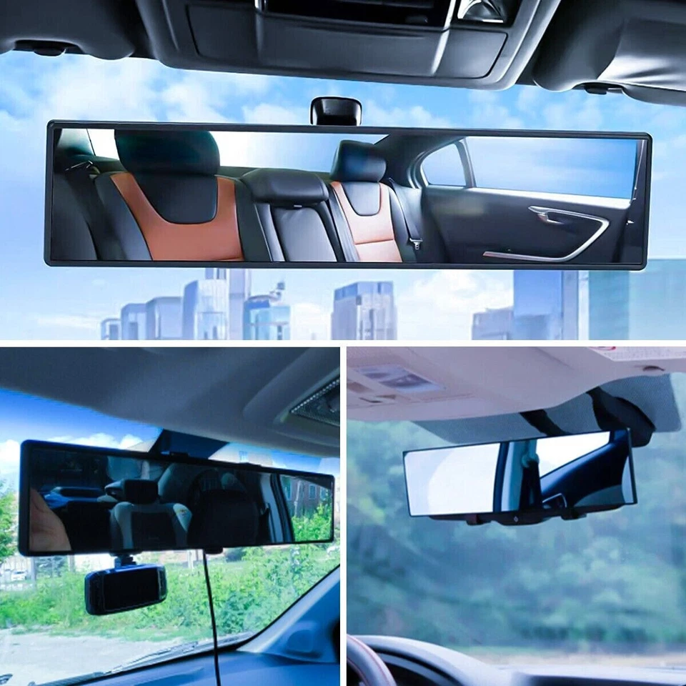 Espejo retrovisor gran angular convexo con lente transparente para coche Angel View Foto 3 de 4