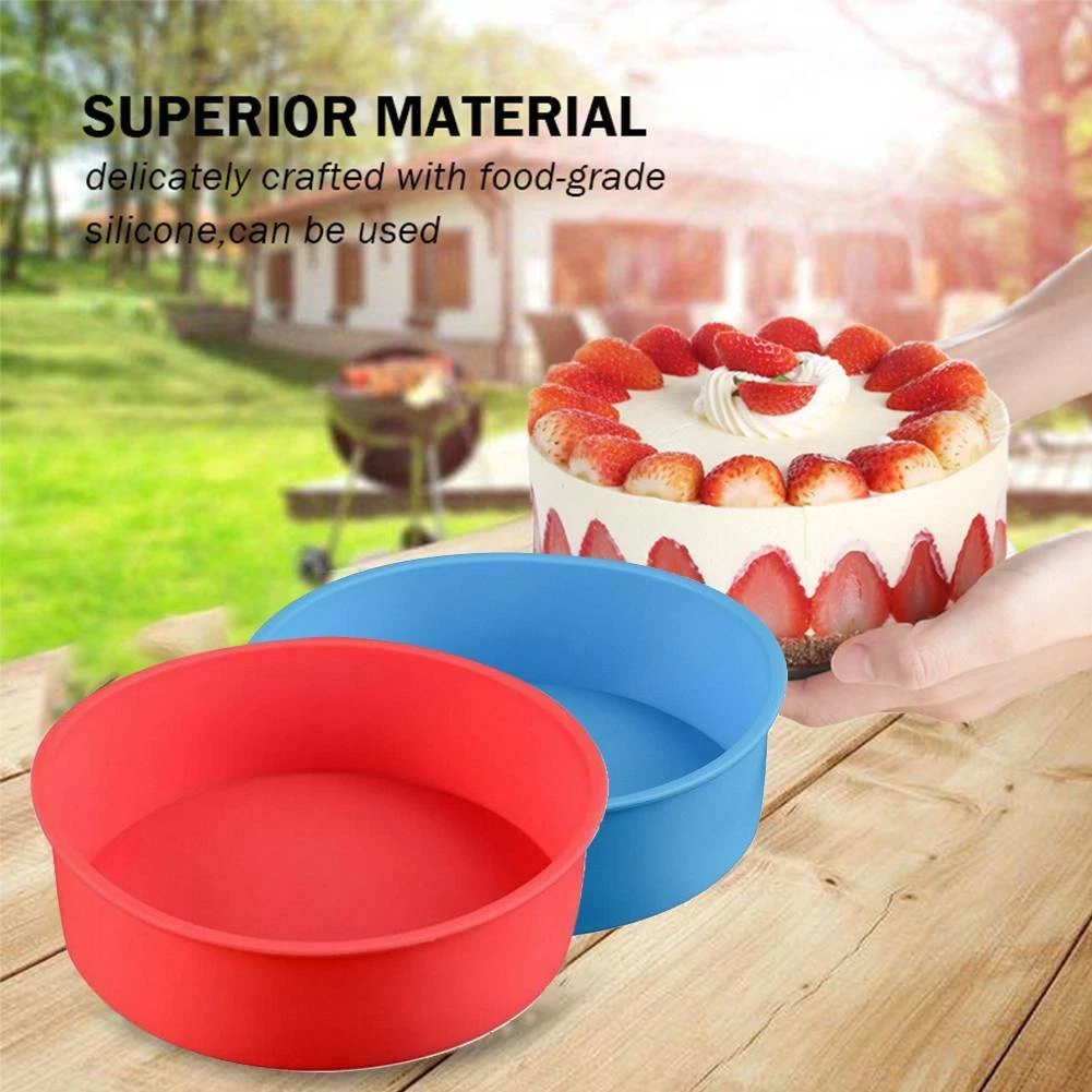 Round silicone cake clearance mold