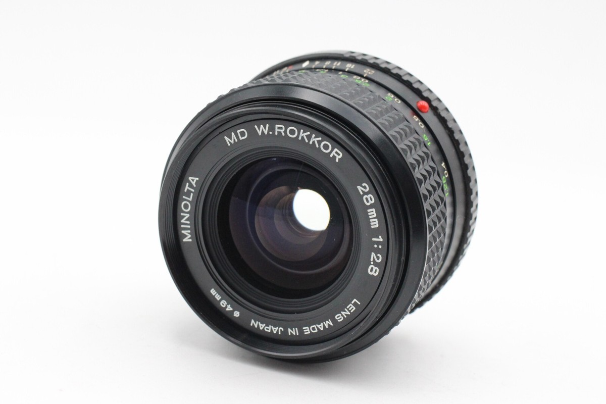 EXC5＋ ] Minolta MD W.Rokkor 28mm f/2.8 Wide Angle MF Lens